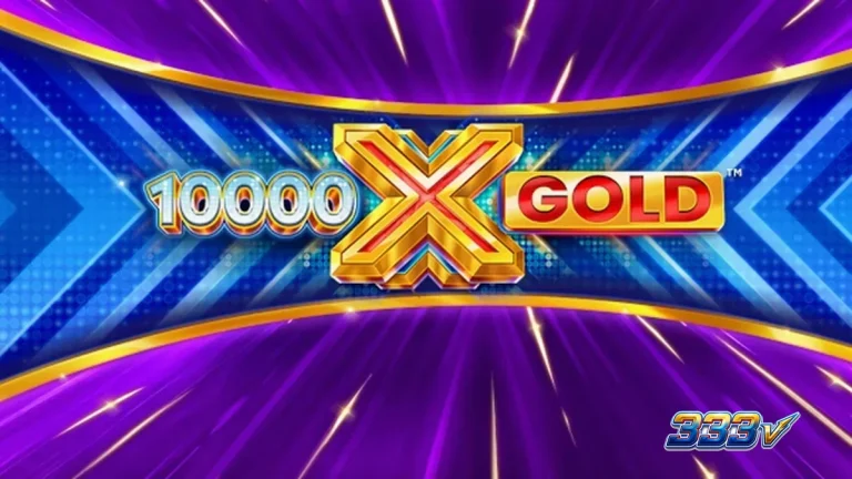 Tampilan visual slot 10,000 X Gold dengan elemen emas yang mewah